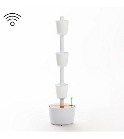 Macetero vertical con autorriego WiFi