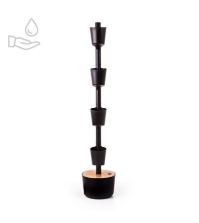 Manual watering vertical planter