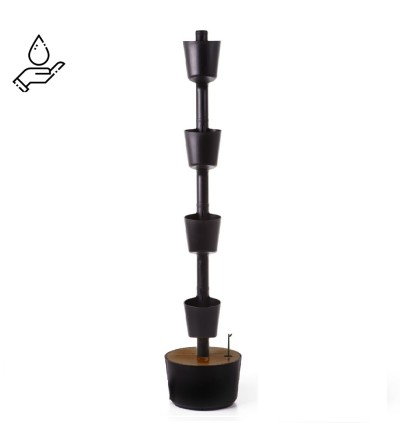 Manual watering vertical planter