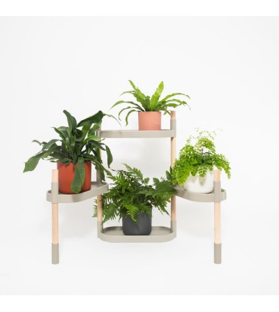 Plant shelves gray