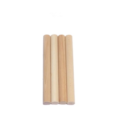 Pack of 4 wooden rods