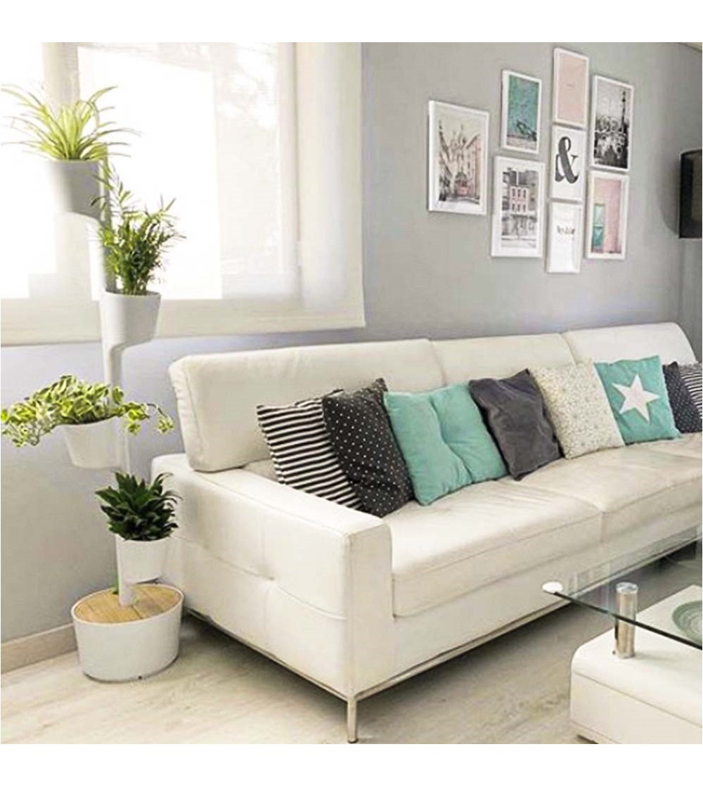 COSTAWAY Fioriera Da Esterno Per Piante Rampicanti Verdure Con Auto Irrigazione E Fori Di Drenaggio, Ideale Per Giardino, Cortile E Balcone (80 X 40 X 122 Cm - Foto 10