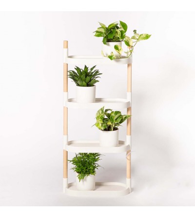 Étagère pour plantes avec 4 plateaux