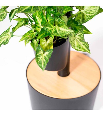 CitySens black vertical planter