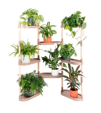 estantería modular para plantas