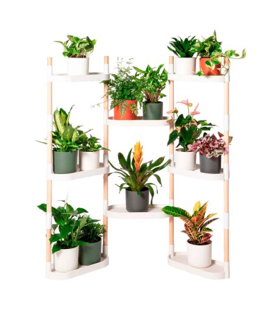 estantería modular para plantas