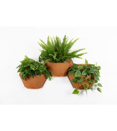 Cache-pot textile orange