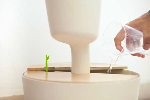 Programmable self-watering vertical planter