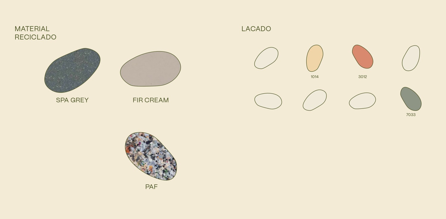 Materiales y colores Chrysallis