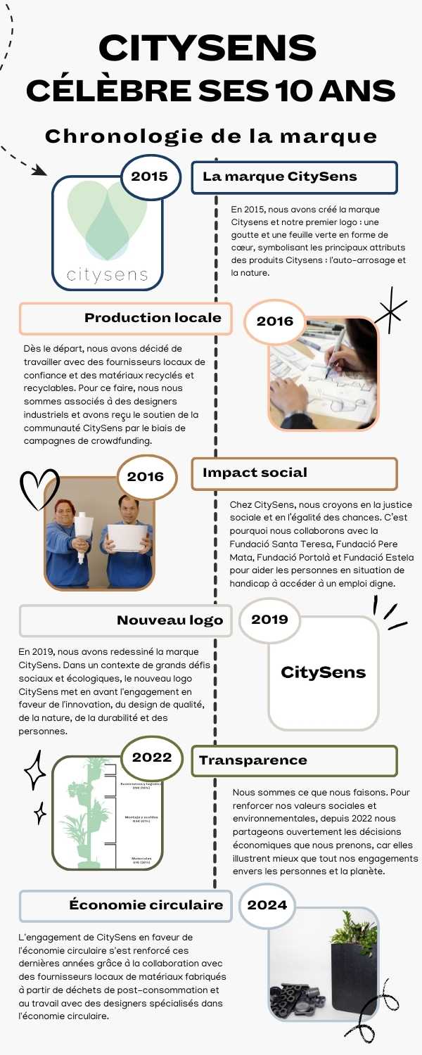 Infographie des valeurs CitySens