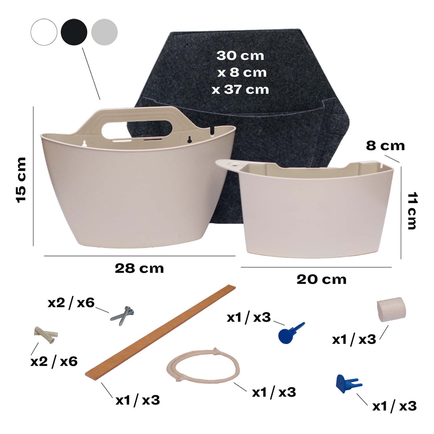 components test de paret amb funda